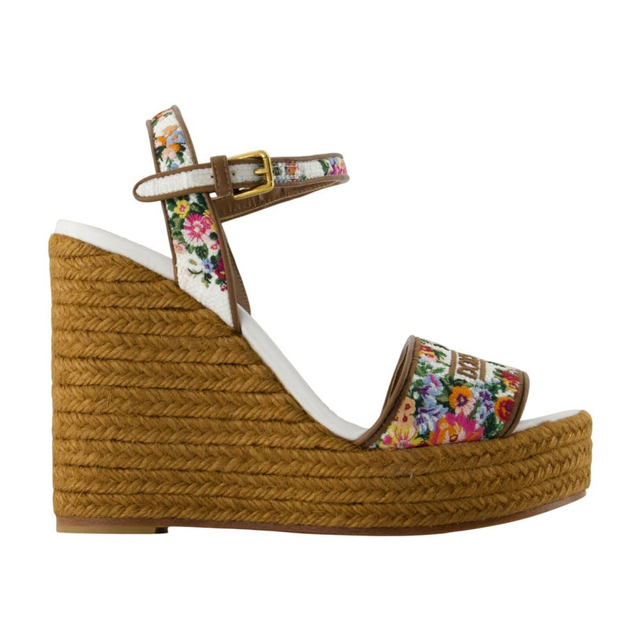 Dolce&Gabbana Calfskin wedge heel in multicolor