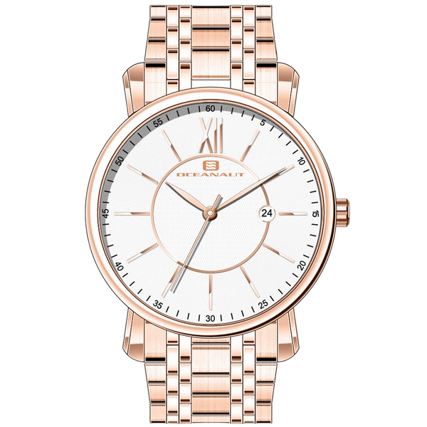 Oceanaut Stainless steel case watch in rose gold