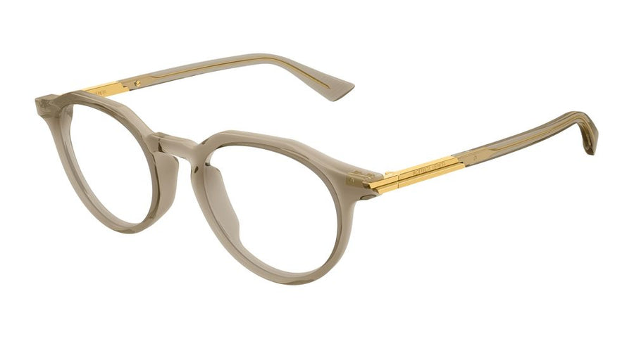 Eyeglasses Bottega Veneta Bv1263o 006 Brown Transpare 48-20-145 Acetate