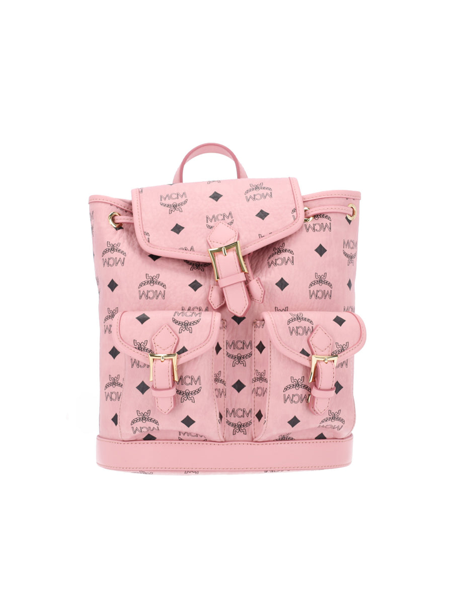 MCM 63% Polyurethane backpack in pink