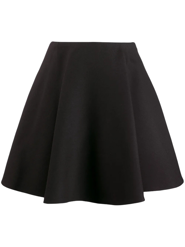 Valentino Crepe skirt in black