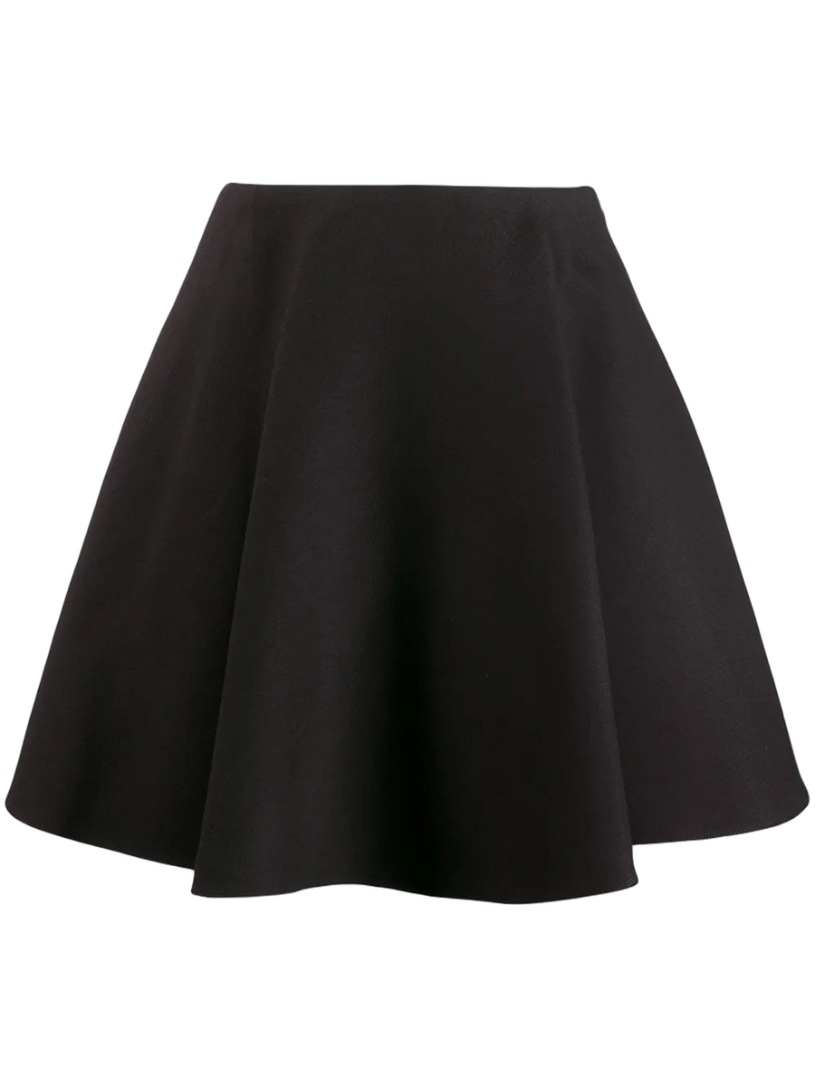 Valentino Crepe skirt in black