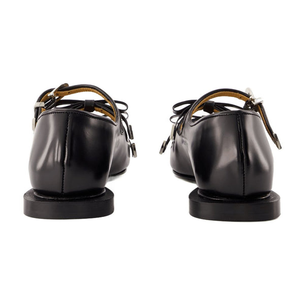 Toga Pulla calfskin ballerina in black