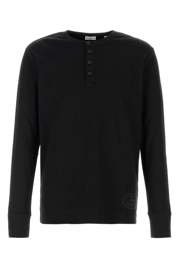Burberry 98% Cotton t-shirt in black