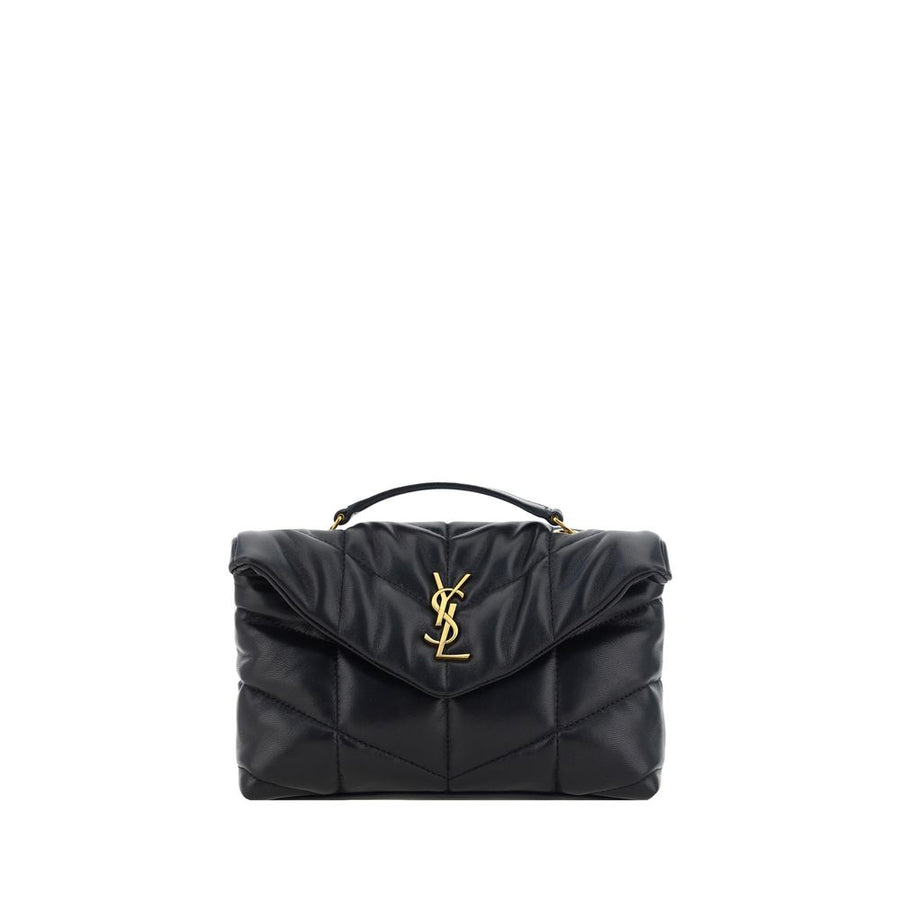 Saint Laurent 100% Lamb Ovis Aries shoulder bag in black