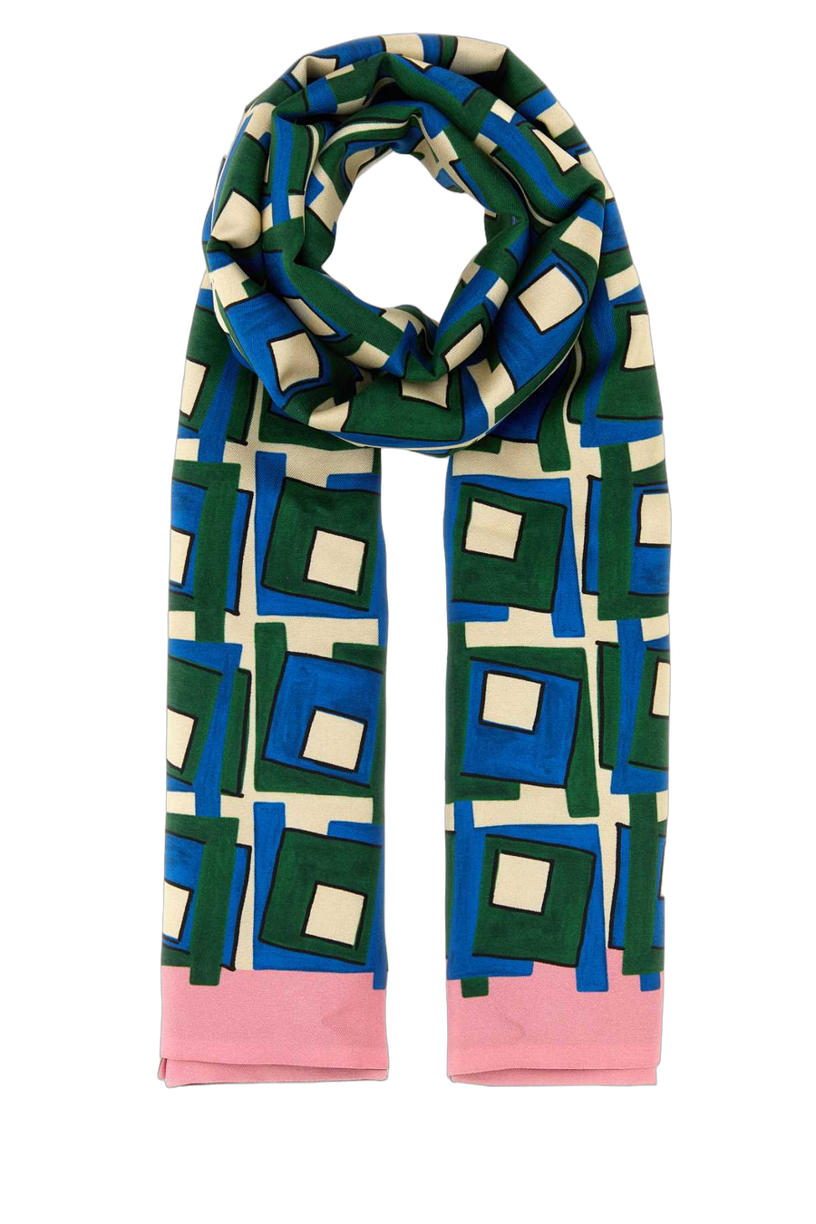 Miu Miu 100% Silk scarf in multicolor