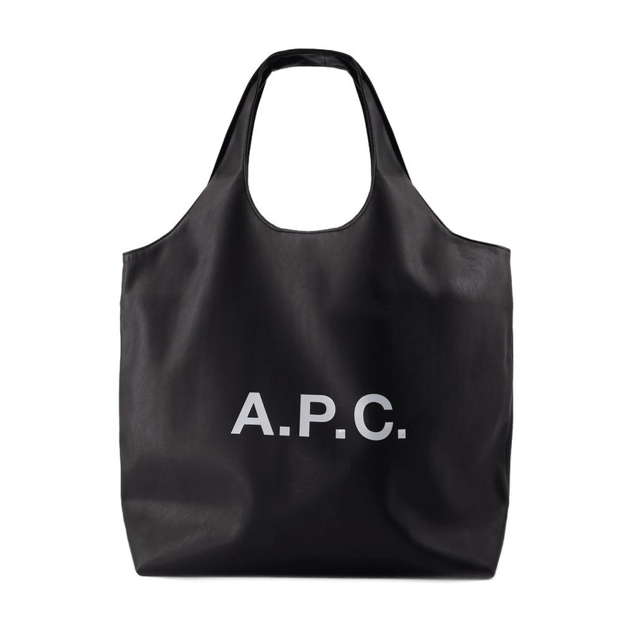 A.P.C. Synthetic leather tote bag in black