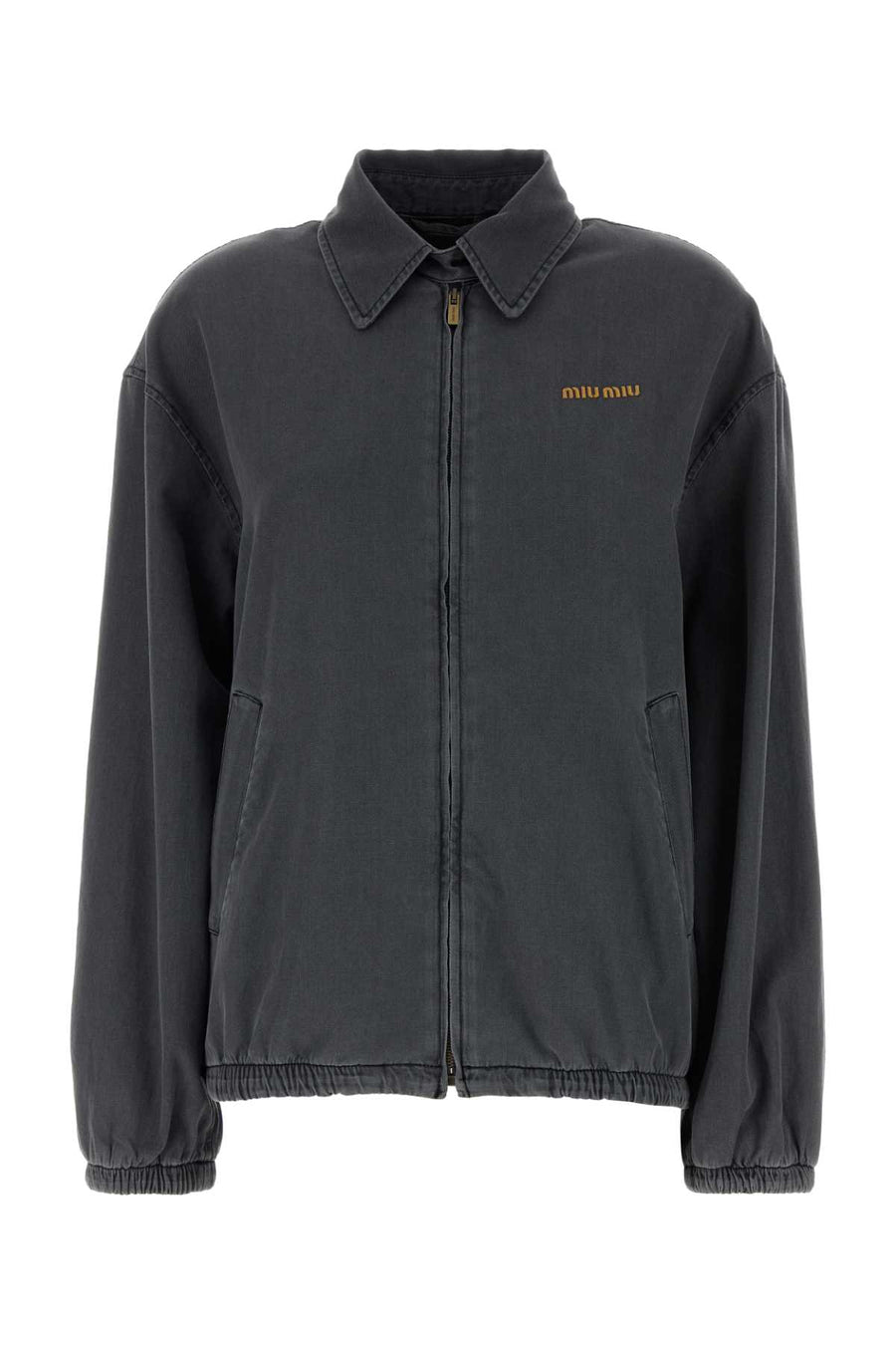 Miu Miu Exterior: 100% Cotton; Lining: 100% Viscose jacket in gray