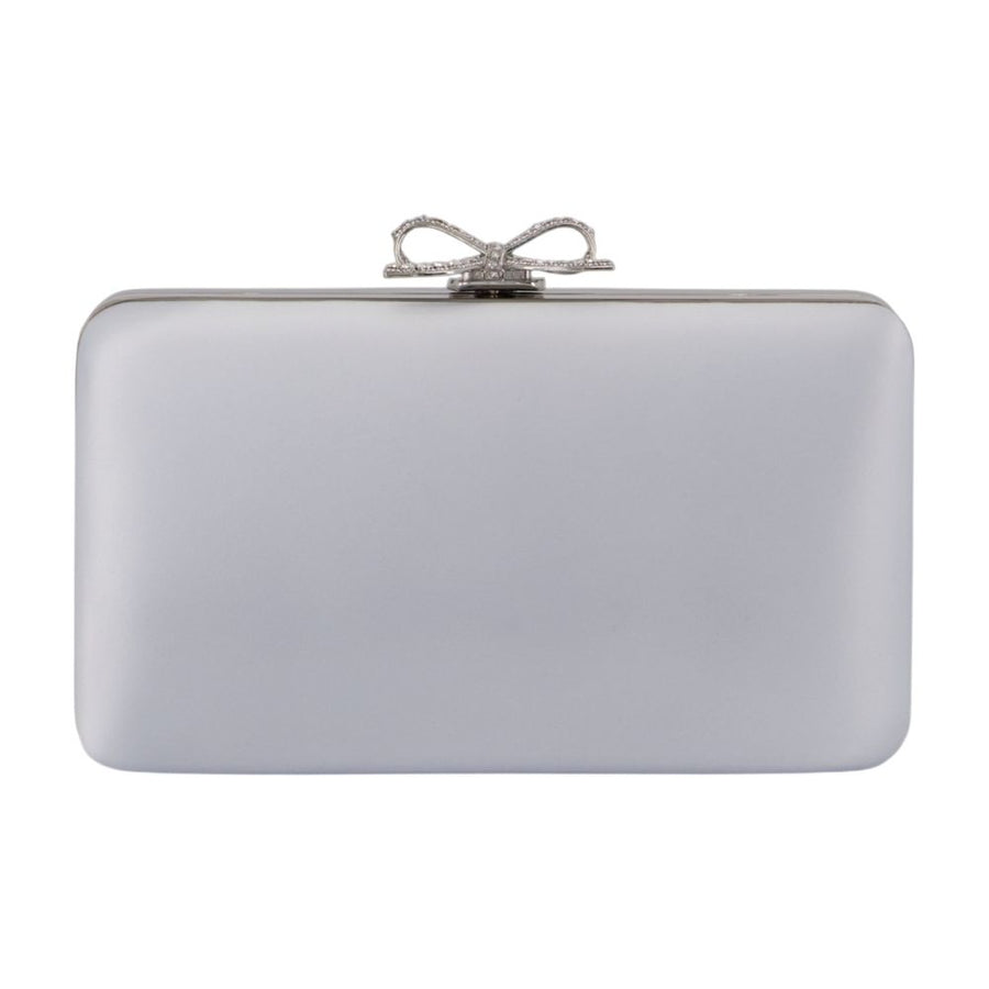 Self-Portrait synthetic clutch in blue