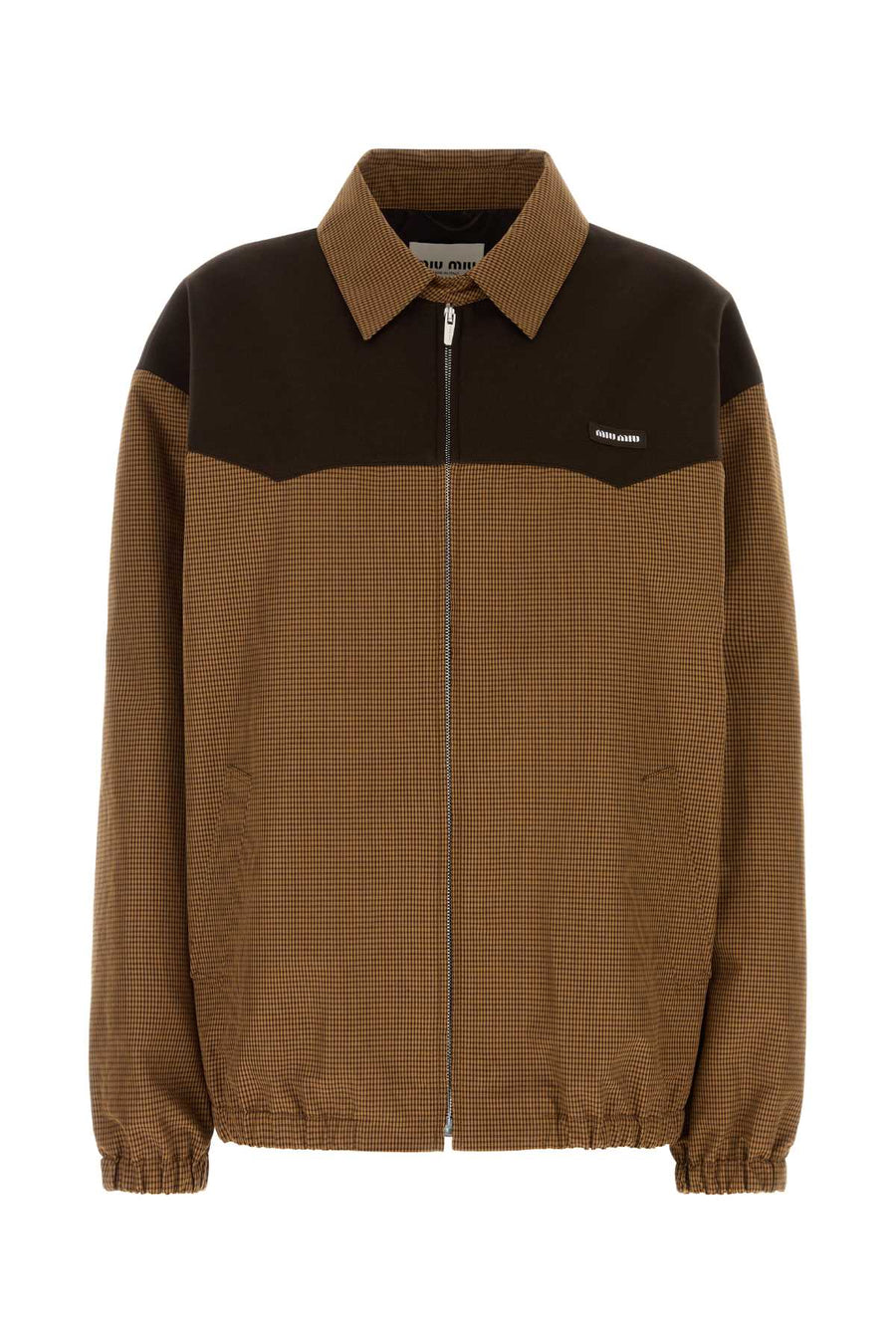 Miu Miu Exterior: 100% Cotton jacket in brown