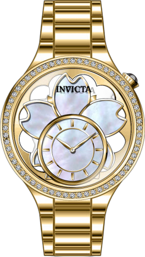Invicta Stainless steel case watch in gold