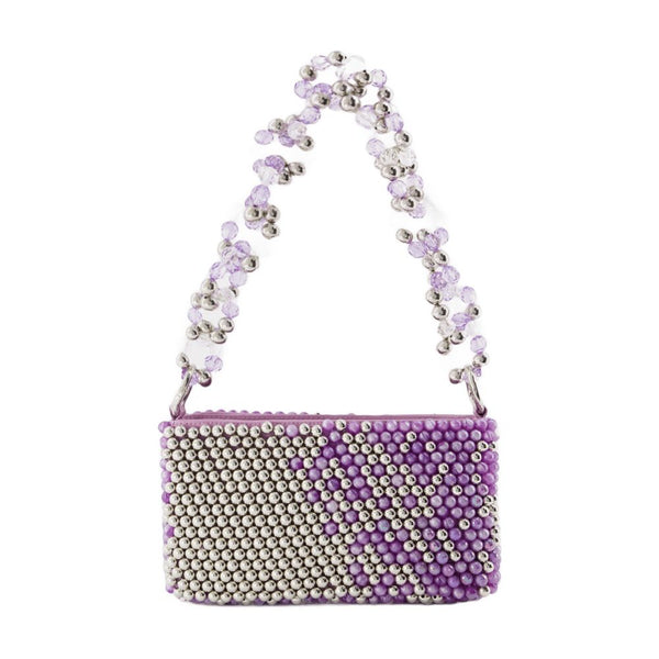 Germanier Suede hobo bag in purple