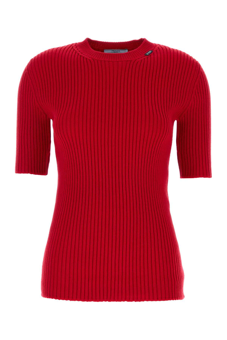 Prada 96% Virgin wool sweater in red