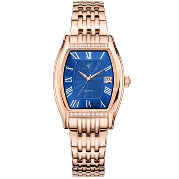 Christian Van Sant Stainless steel case watch in blue