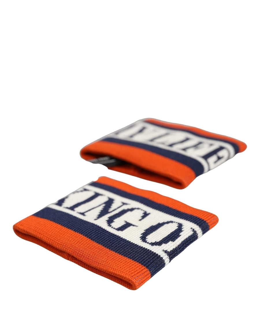Dolce & Gabbana 92% Cotton wristband in orange