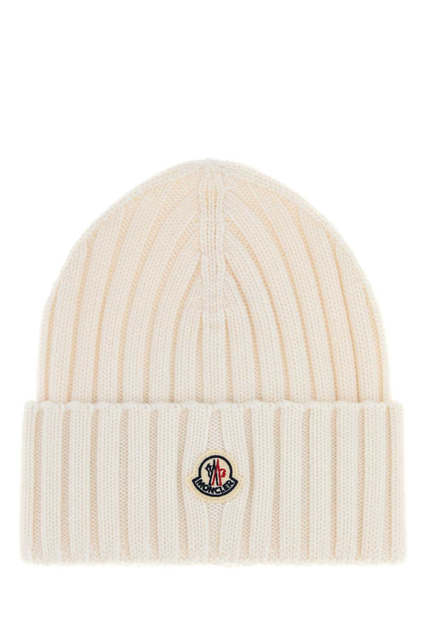 Ivory Wool Beanie Hat 030 Exterior: Virgin Cuffie
