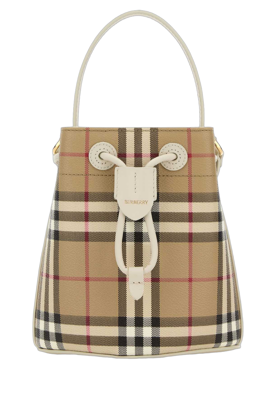 Burberry Exterior: 100% Fabric top handle bag in beige