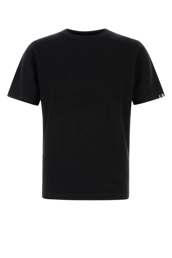 Black Cotton Blend James T-Shirt Raven Exterior: Cashmere