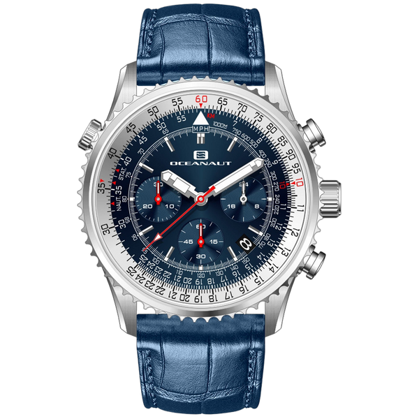 Oceanaut Stainless steel case watch in navy