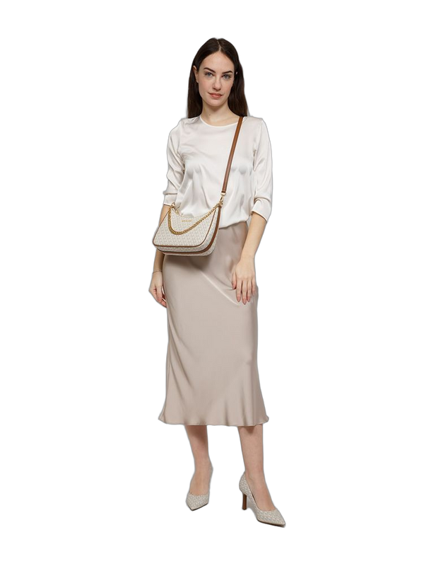 Michael Kors 100% Polyvinyl Chloride crossbody bag in beige