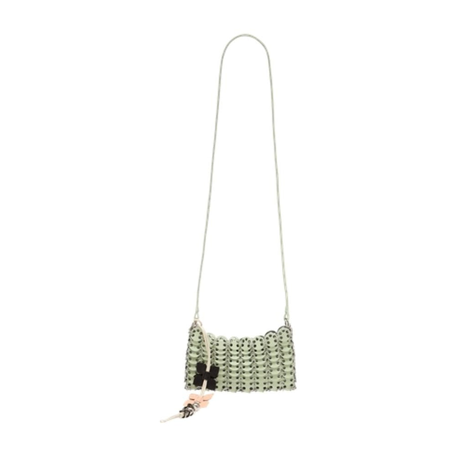 Rabanne calfskin crossbody bag in green