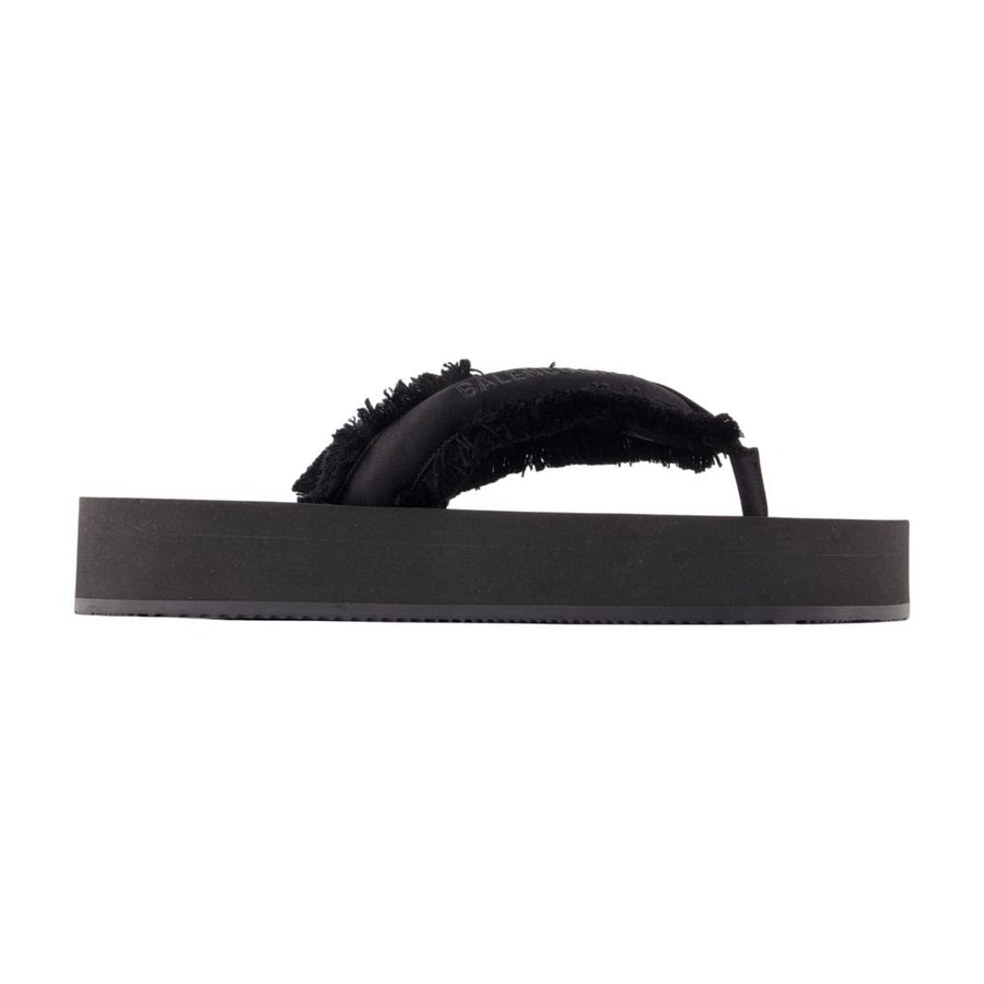 Balenciaga Satin sandals in black