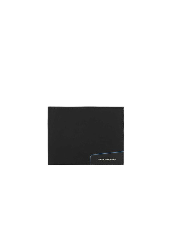 Piquadro 100% Recycled Nylon wallet in black