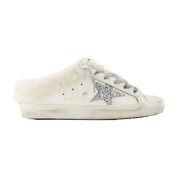 Golden Goose Deluxe Brand calfskin sabot in white