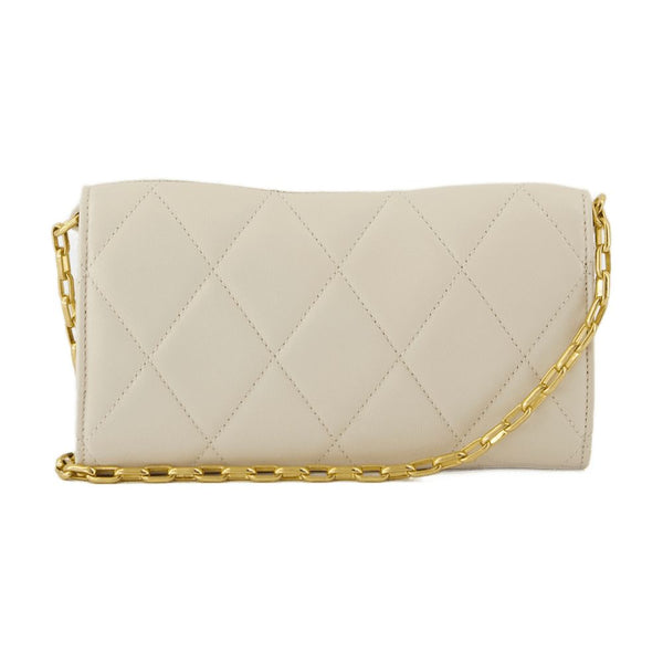 Burberry lambskin wallet in white