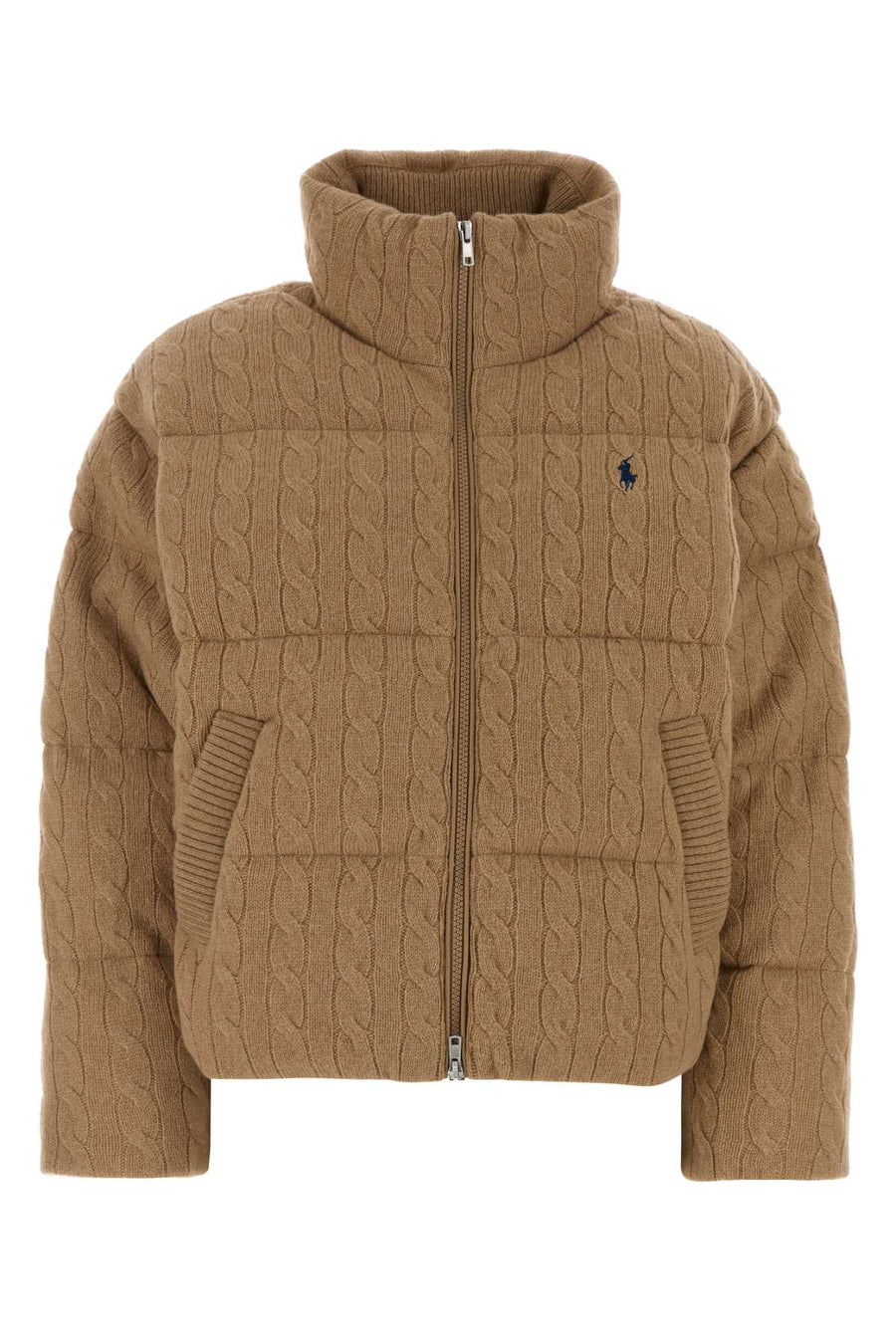 Biscuit Wool Blend Padded Jacket Collectioncamelmelange Giacche E Gilet