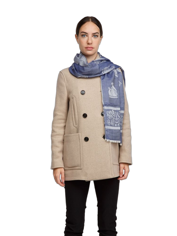 Lanvin 46% Modal scarf in blue