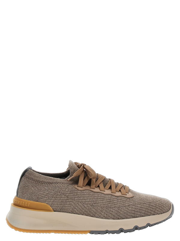 Brunello Cucinelli 100% wool sneaker in gray