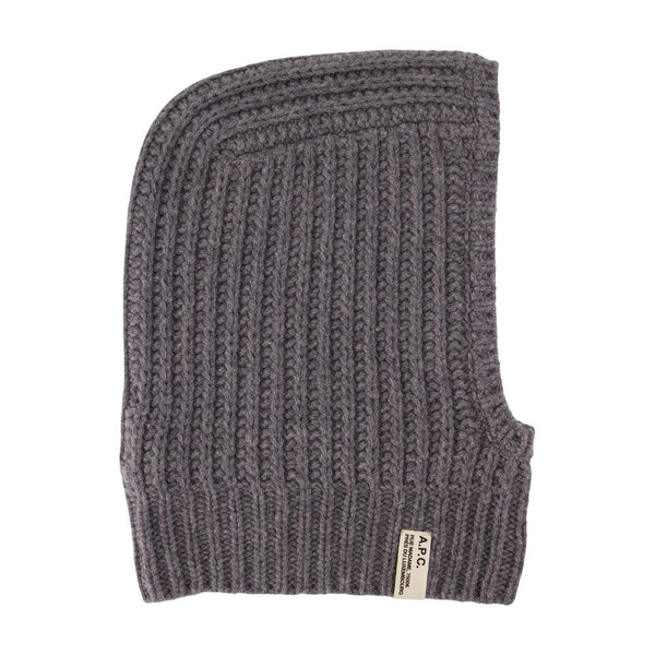 A.P.C. WVBBR-M25120-LAD Wool balaclava in gray