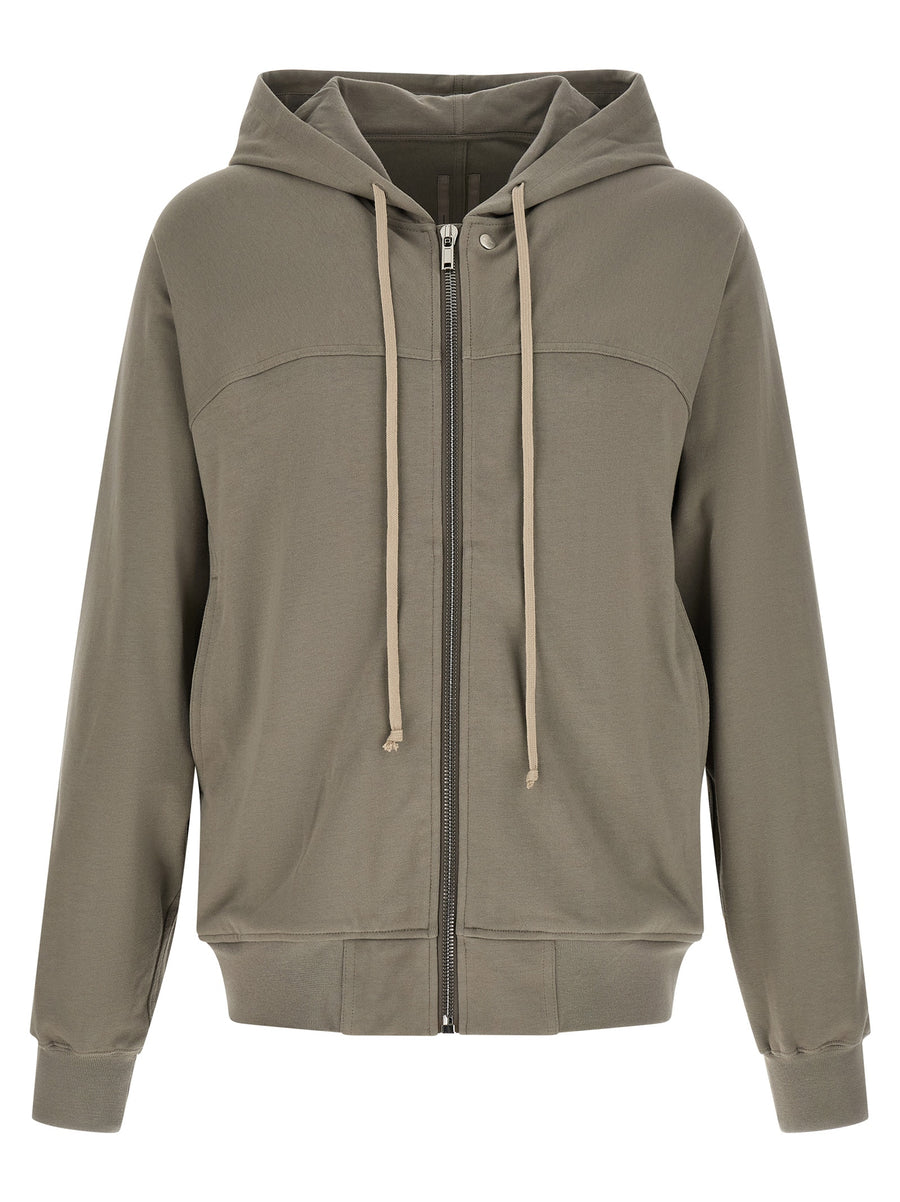 Rick Owens 100% cotton hoodie in gray