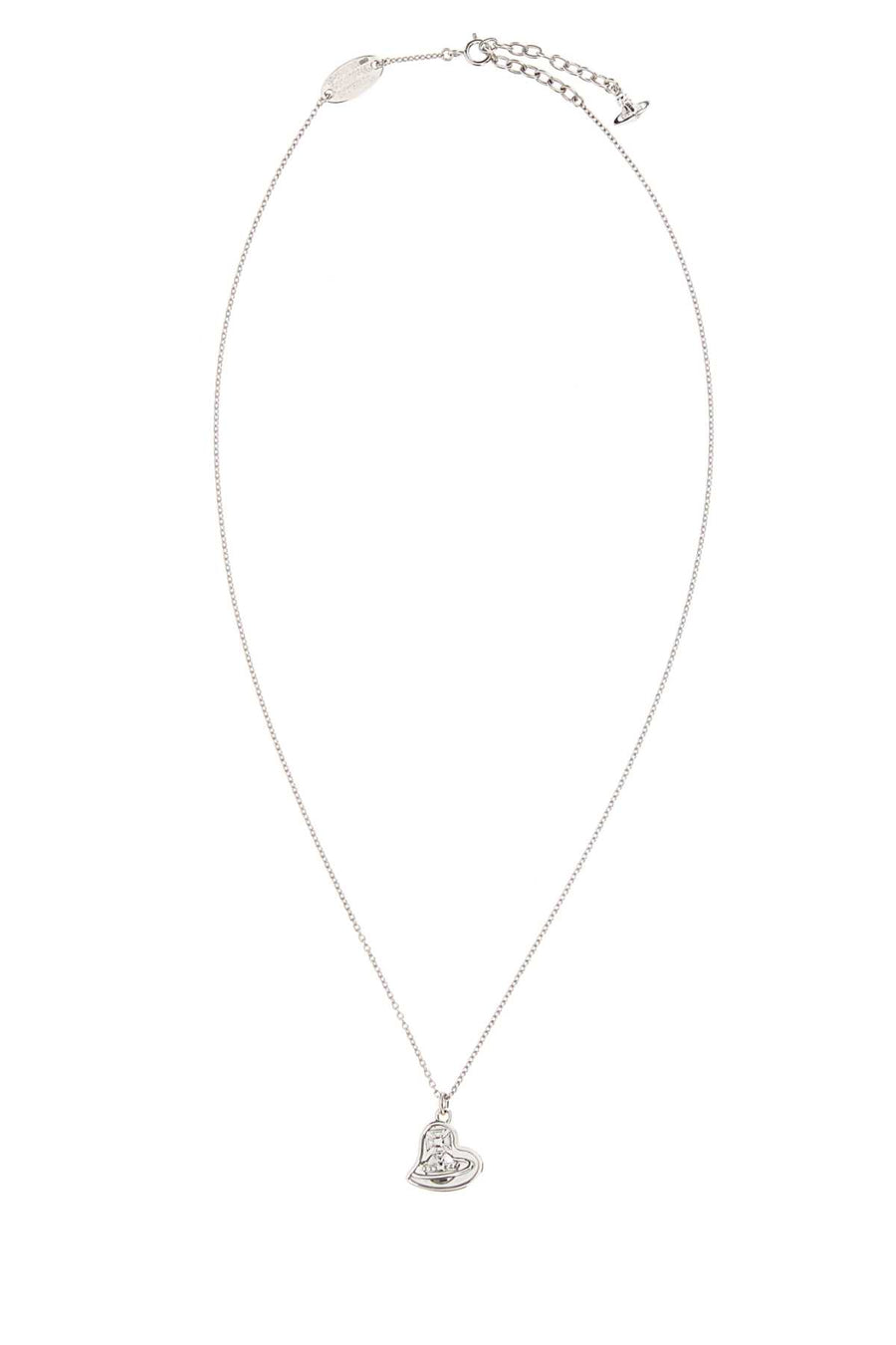 Silver Metal Faye Necklace Platinum Collane