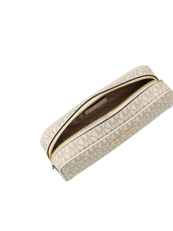 Michael Kors Polyvinyl Chloride travel wallet in beige