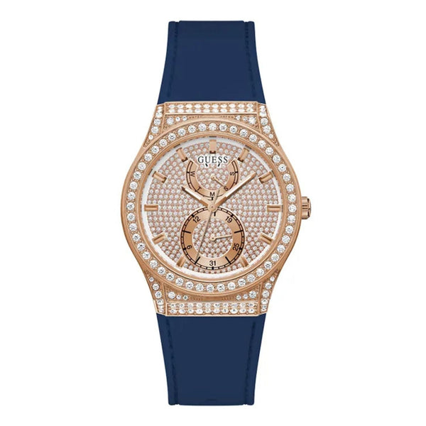 Guess Stainless steel case watch in rose gold