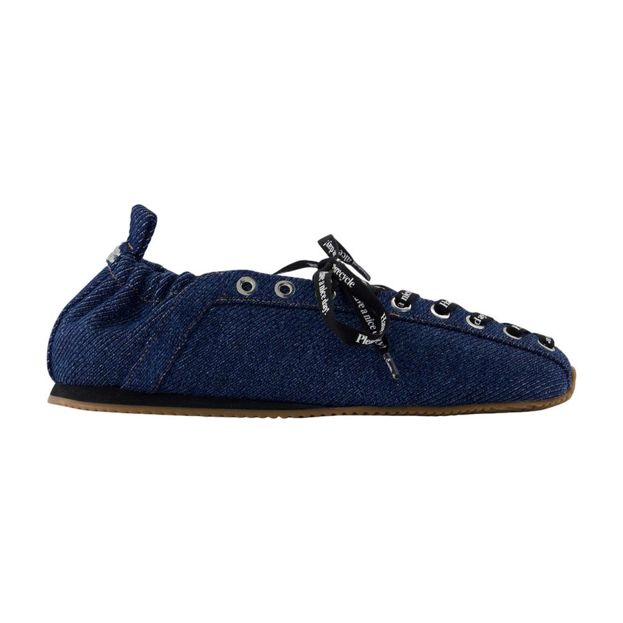 Ganni Synthetic ballet flat in blue