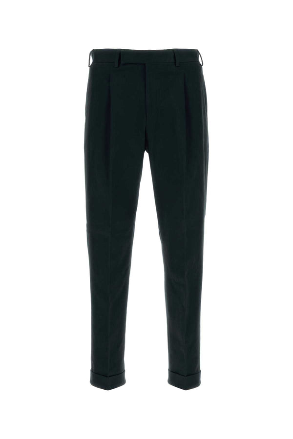 Black Stretch Cotton Pant 0990 Exterior: Elastane Pantaloni