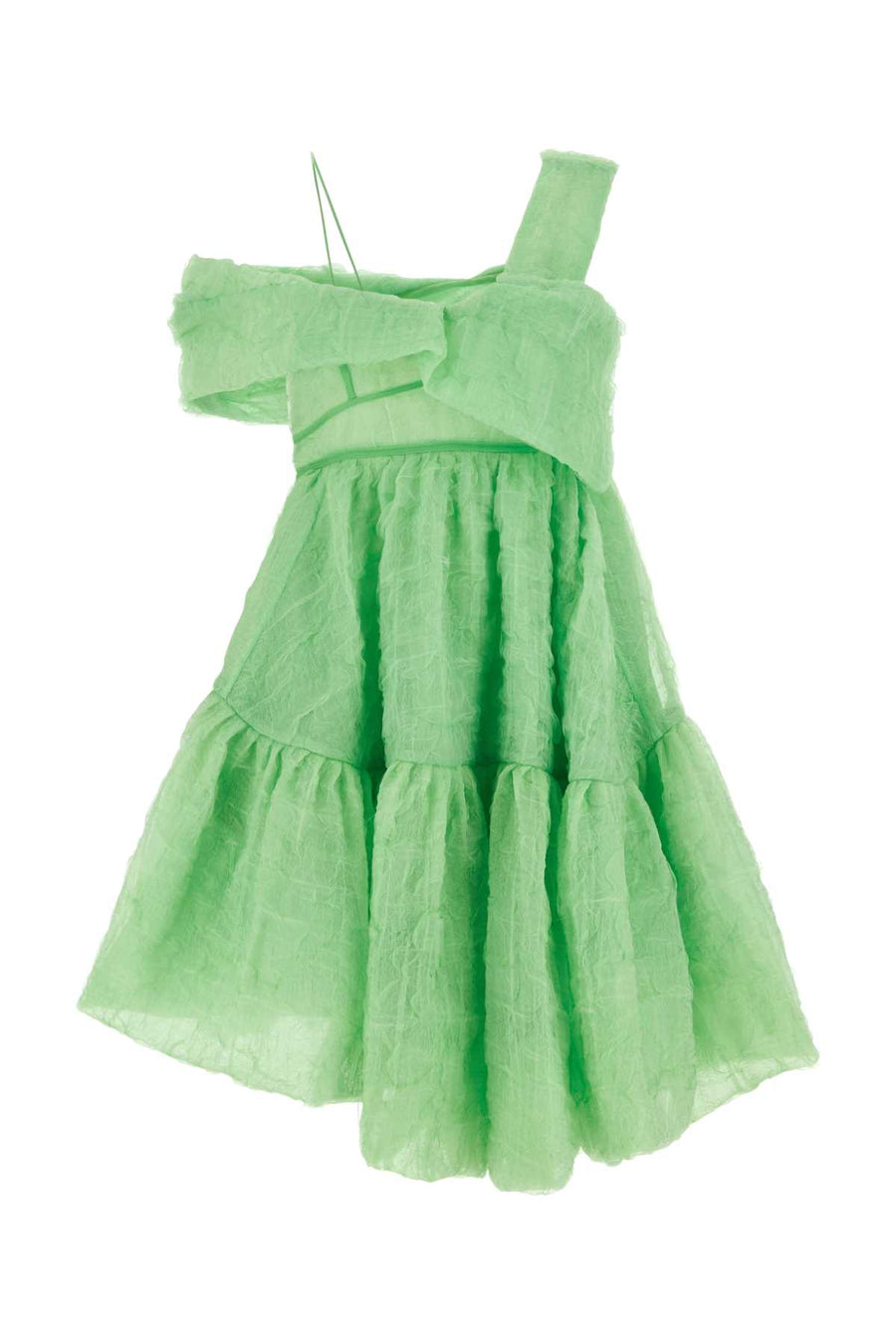 Cecilie Bahnsen Exterior: 62% Silk dress in green