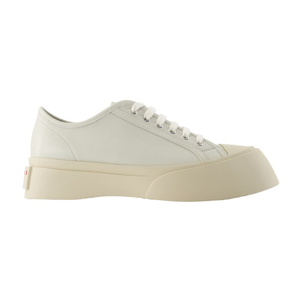 Marni Calfskin sneaker in white