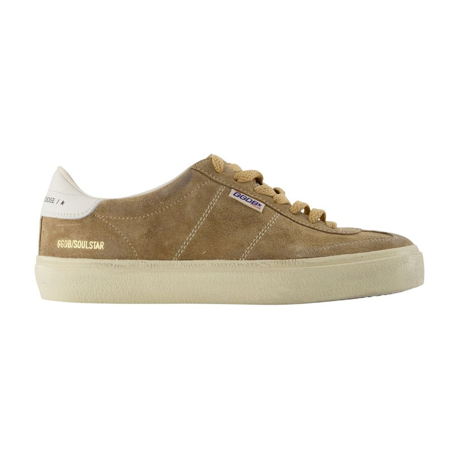 Golden Goose Deluxe Brand cowhide sneaker in beige