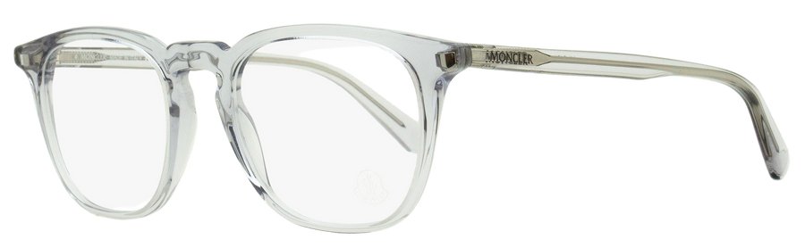 Moncler Rectangular Eyeglasses Ml5151 020 Transparent Gray 50mm Plastic (acetate)