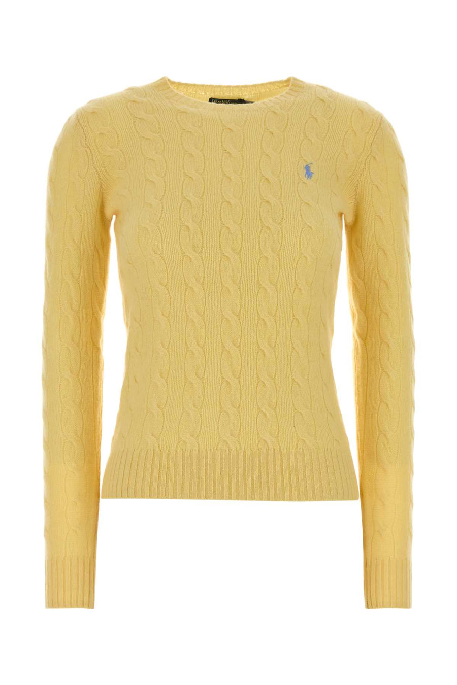 Yellow Wool Blend Sweater Fallyellow Exterior: Cashmere Maglieria