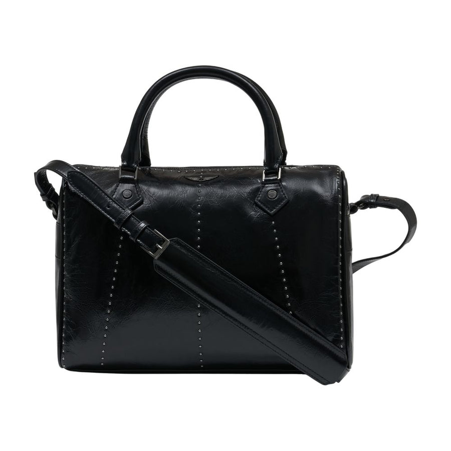Zadig & Voltaire Calfskin top handle bag in black