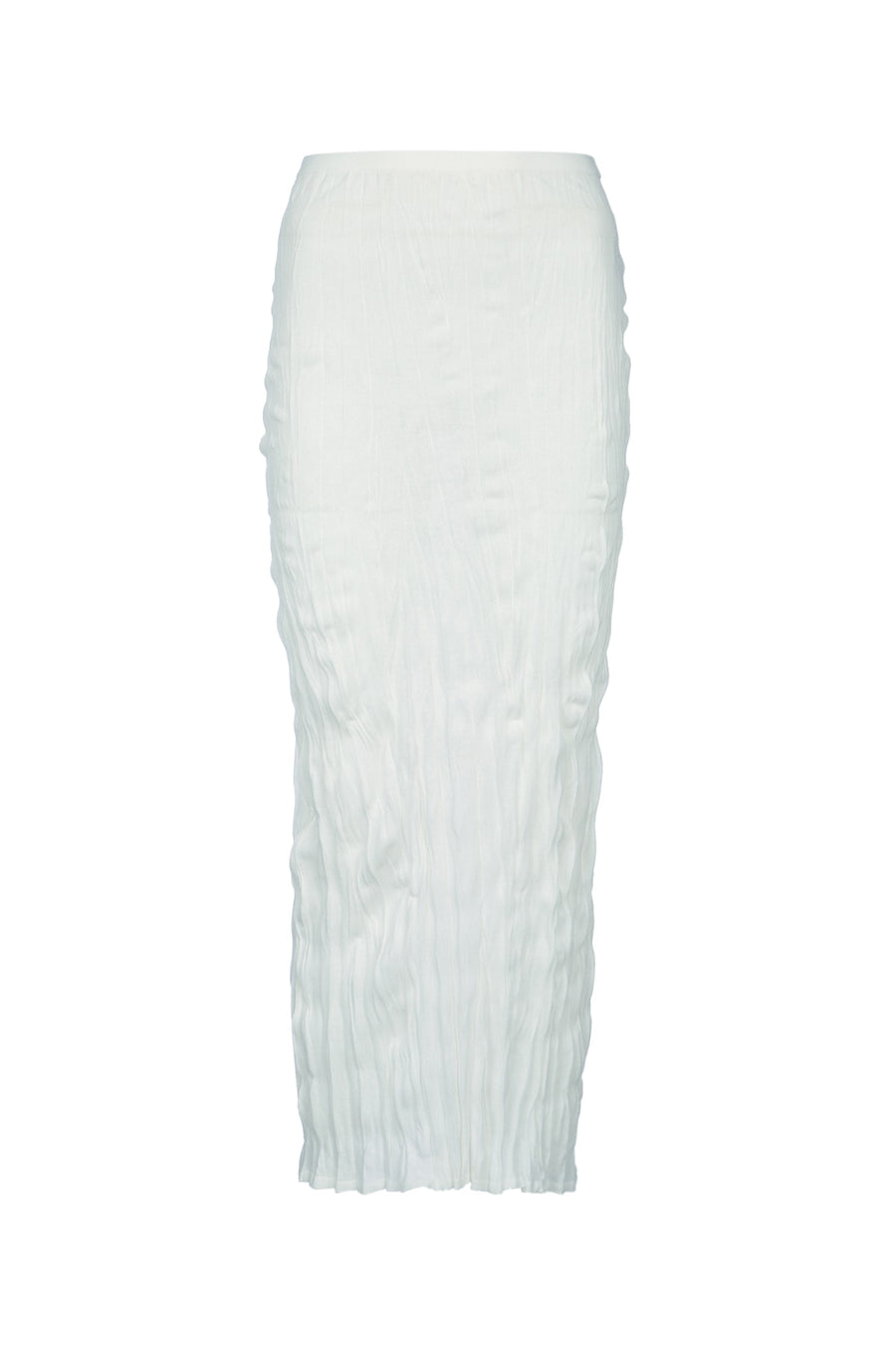 Toteme Knit 75% Viscose skirt in white