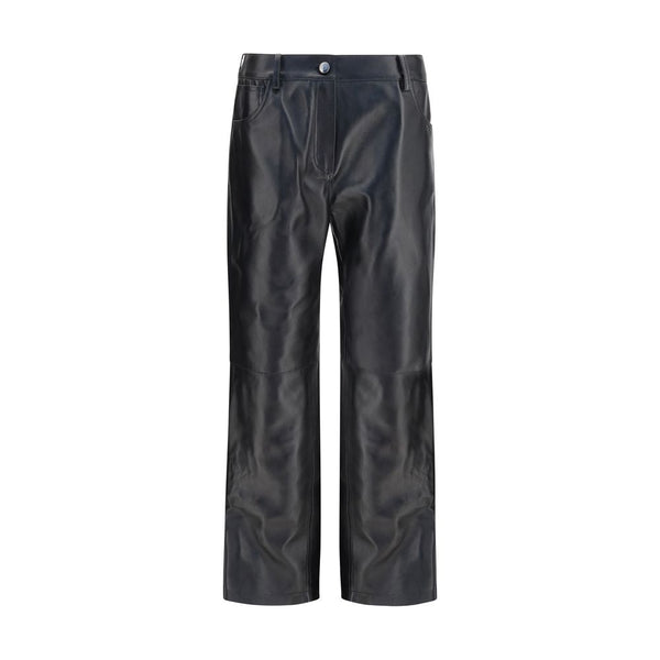 Magda Butrym 100% Sheep Leather trousers in black