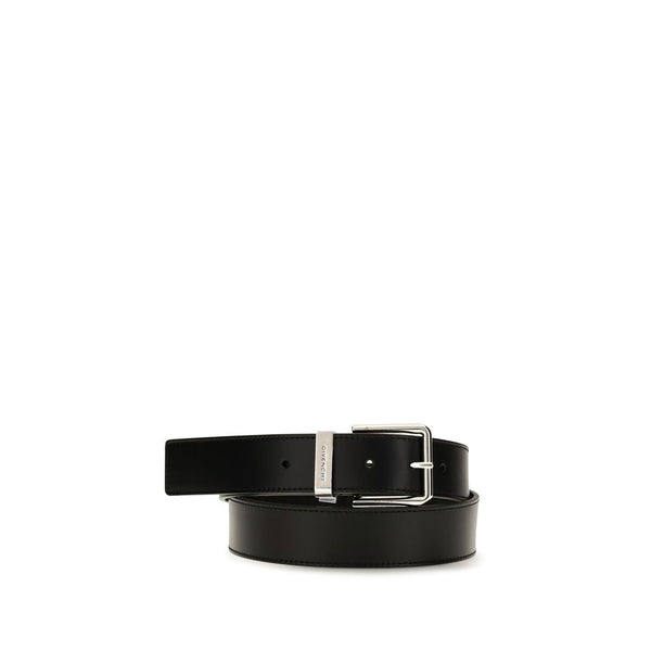 Givenchy 100% Calf Leather Bos Taurus belt in black