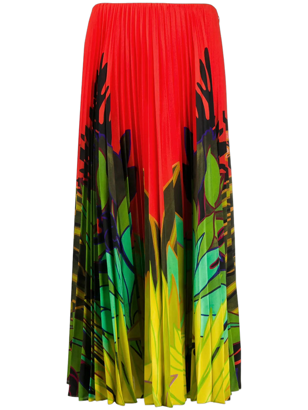 Valentino Silk skirt in red