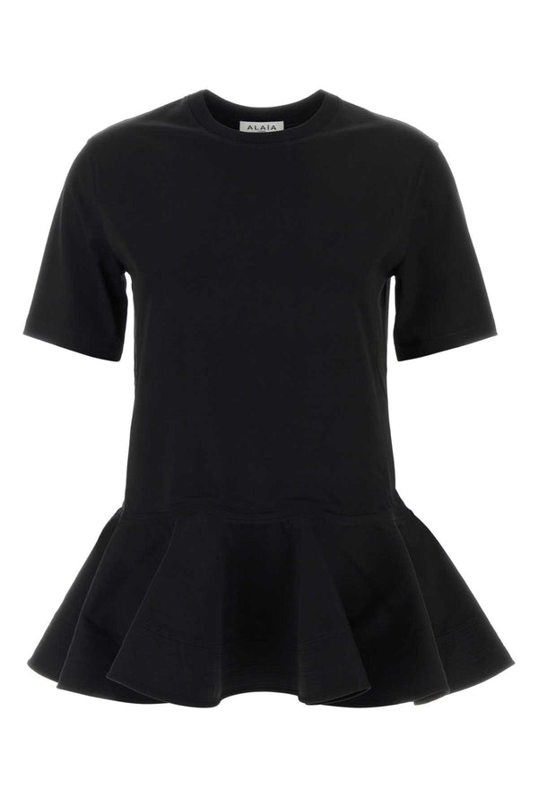 Black Cotton T-Shirt Noir Exterior